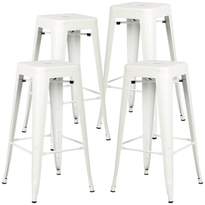 Tolix Style Trattoria 30" Bar/Counter Stool Set of 4 - living-essentials