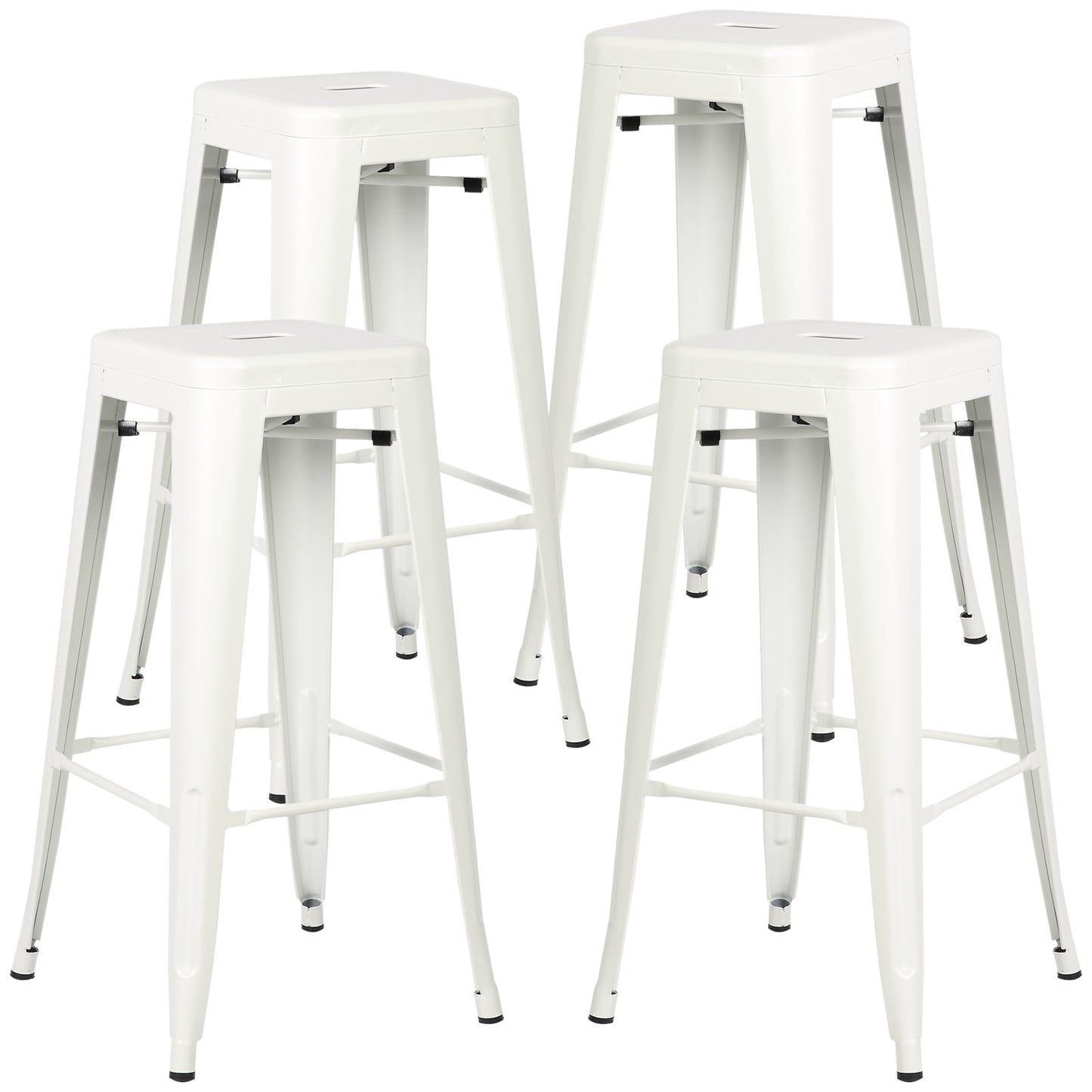 Tolix Style Barstool Set of 4 - living-essentials