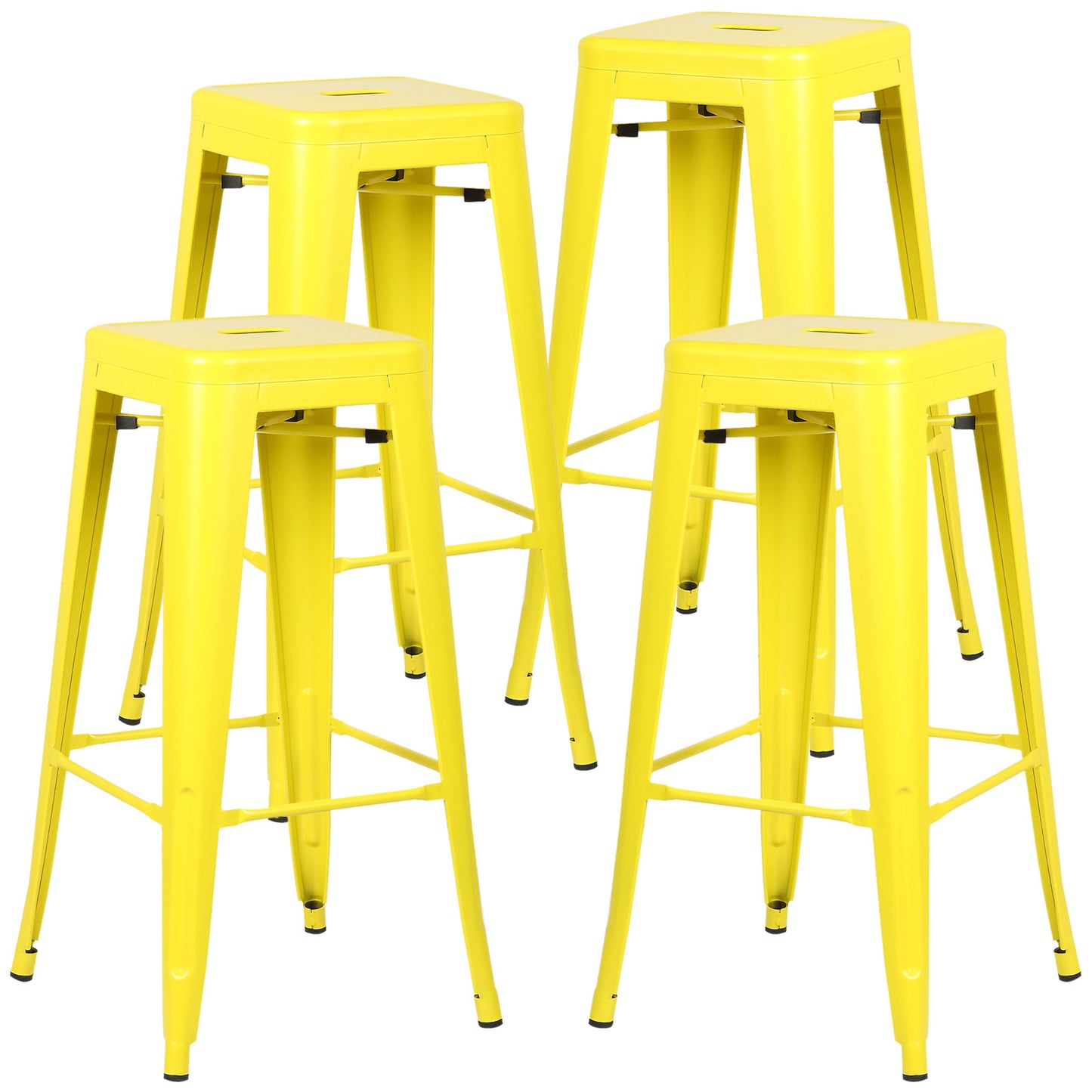 Tolix Style Trattoria 30" Bar/Counter Stool Set of 4 - living-essentials