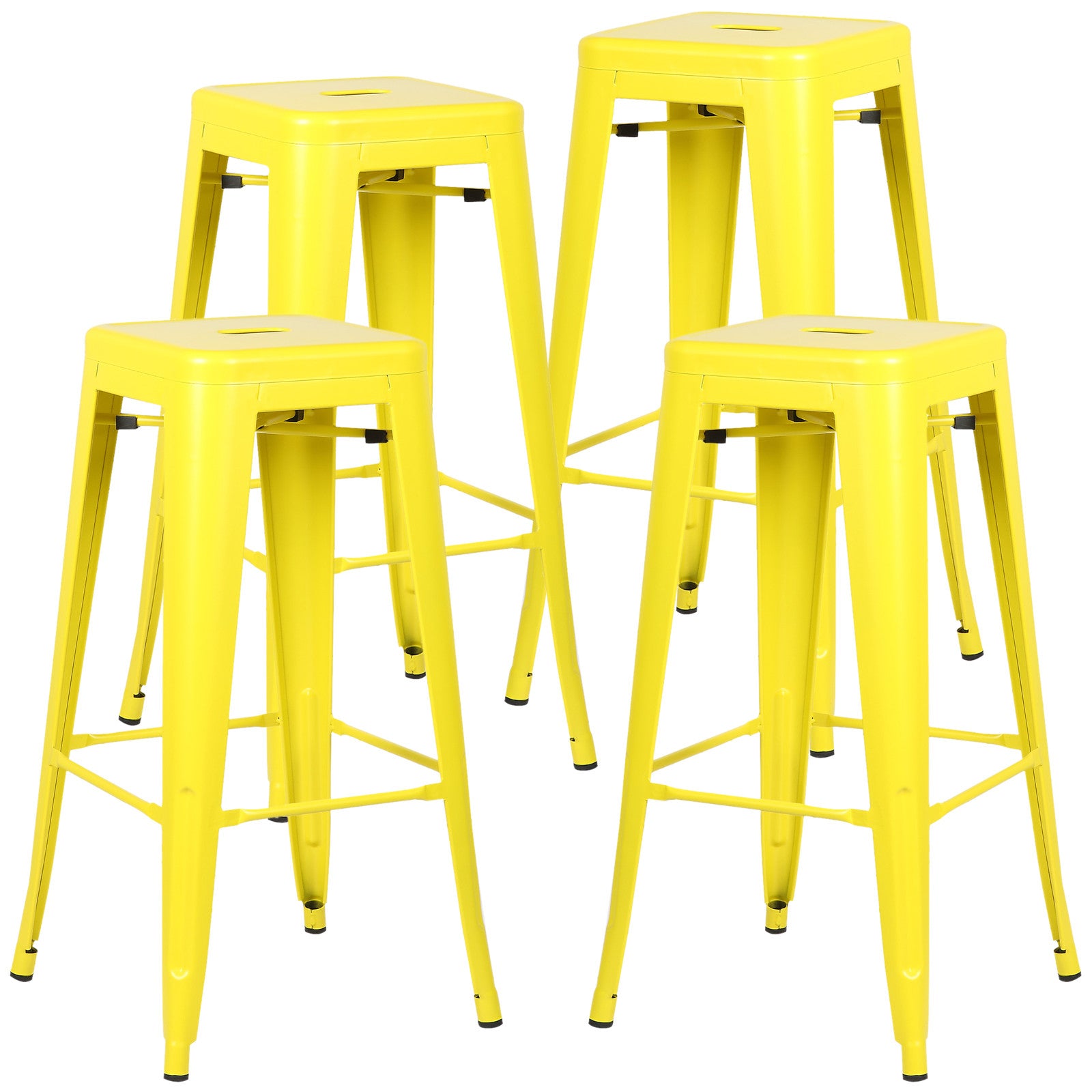 Tolix Style Trattoria 30" Bar/Counter Stool Set of 4 - living-essentials