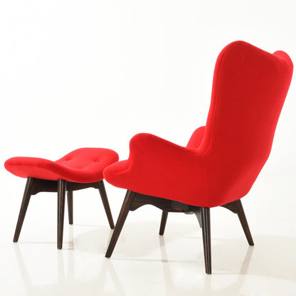 Grant Featherston Style Contour Lounge Chair & Ottoman - living-essentials