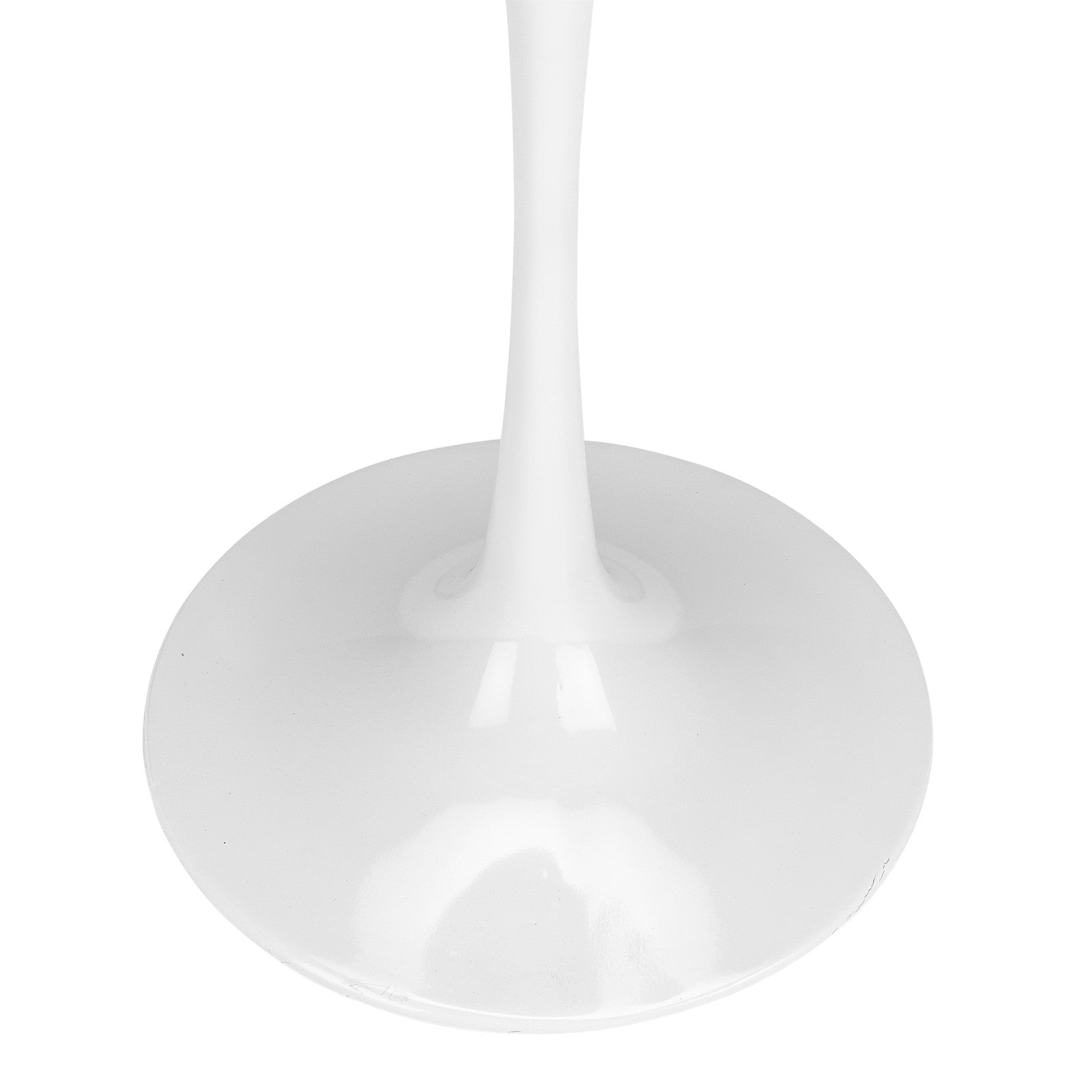 Tulip Style Black Base 20” Walnut Side Table - living-essentials