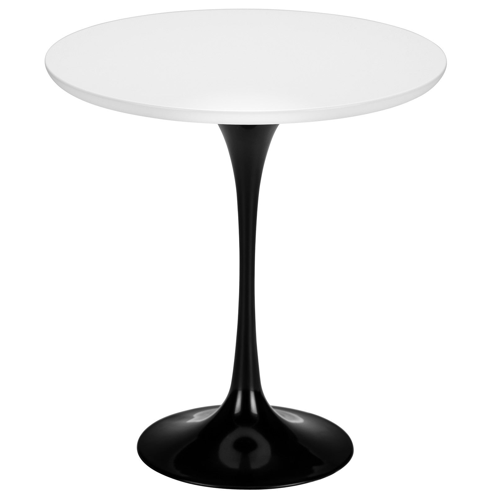 Tulip Style Black Base 20” Side Table - living-essentials