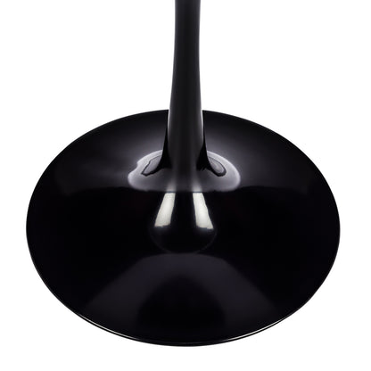 Tulip Style Black Base 20” Side Table - living-essentials
