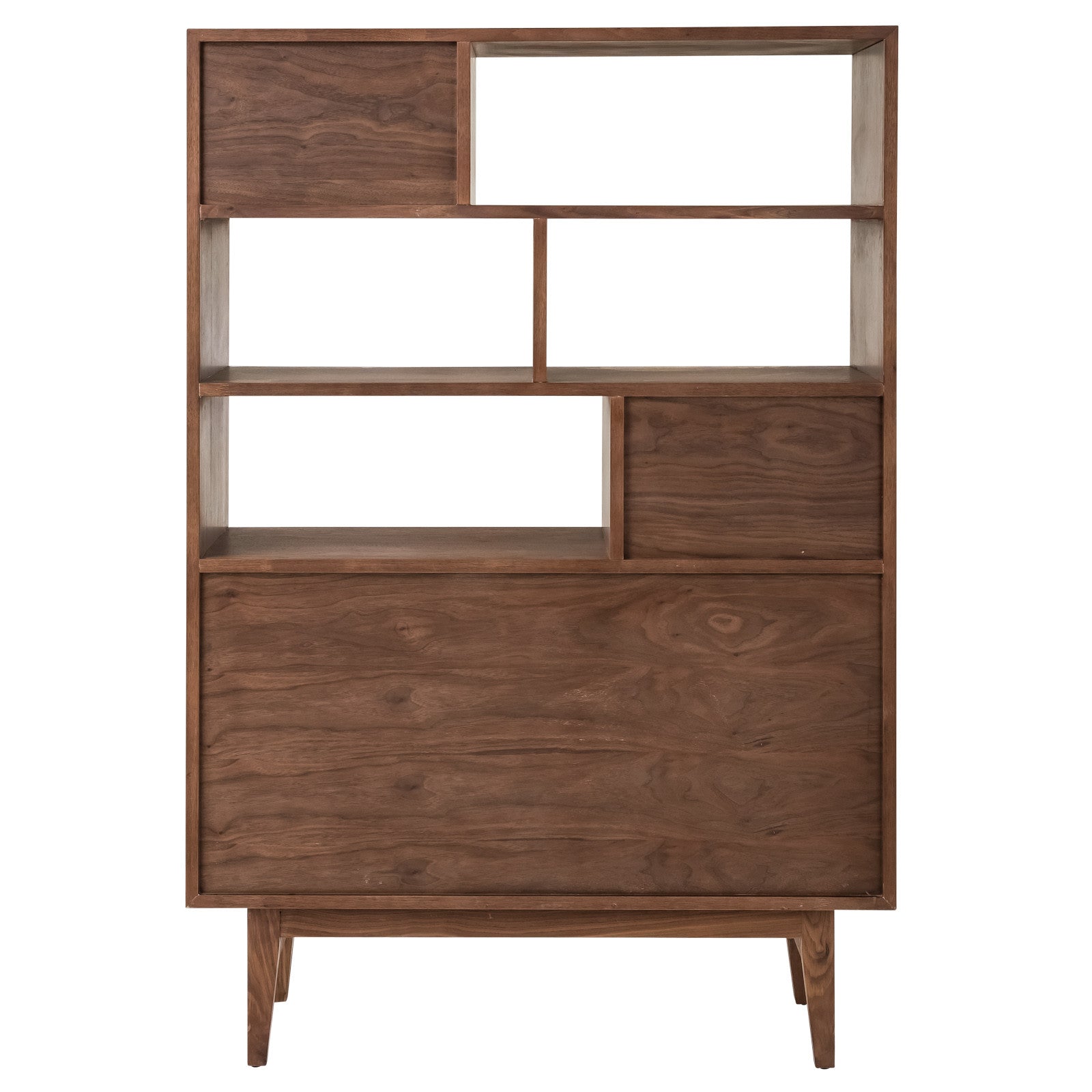 Hana Dark Walnut Retro Storage Unit - living-essentials