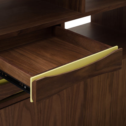 Hana Dark Walnut Retro Storage Unit - living-essentials