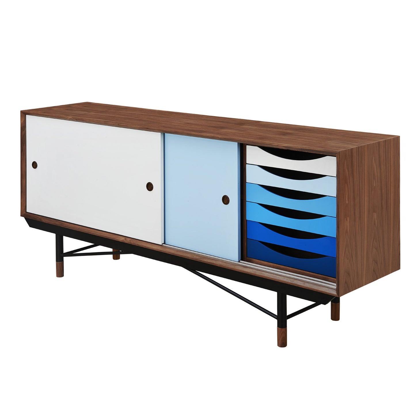 Finn Juhl Sky Blue Sideboard Replica - living-essentials