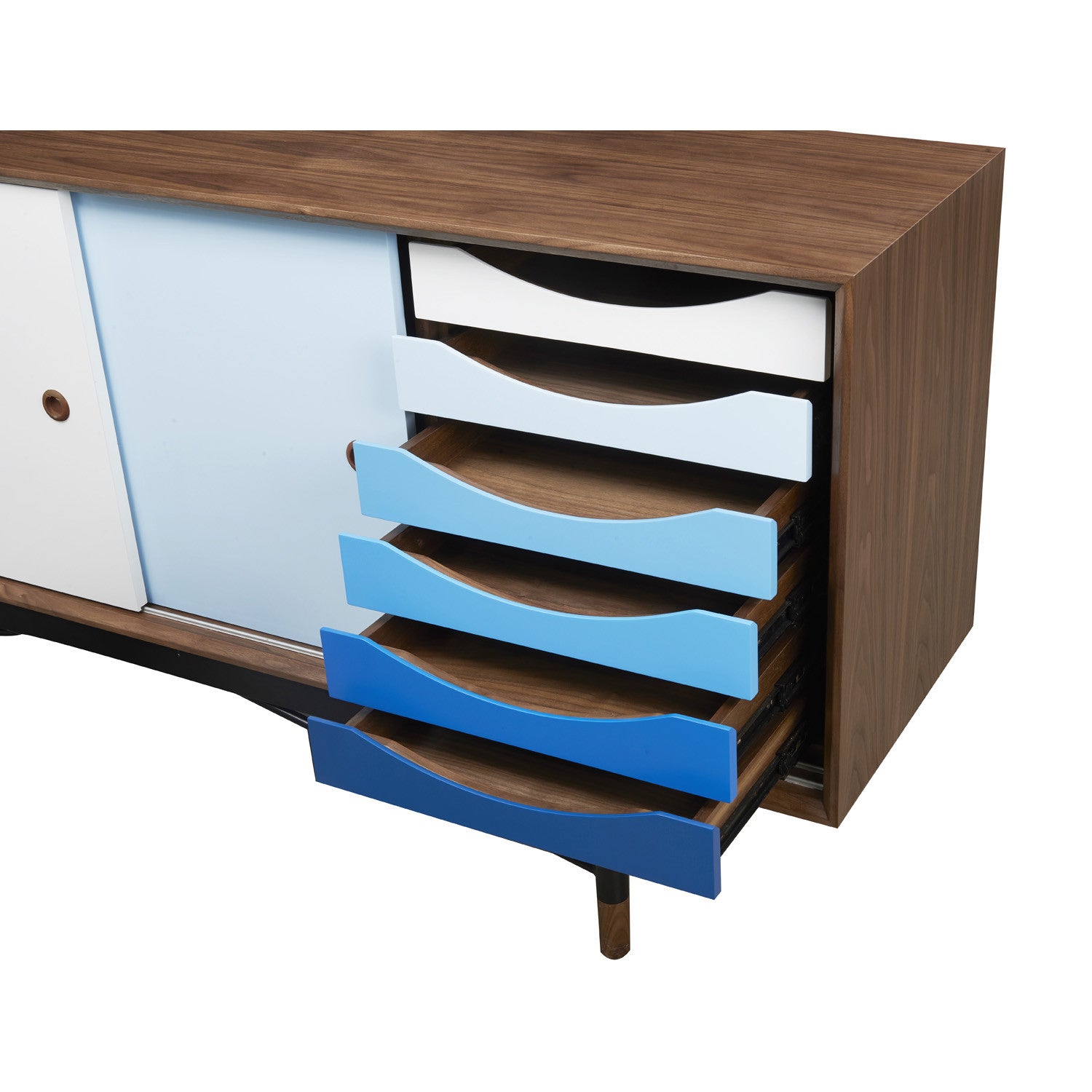 Finn Juhl Sky Blue Sideboard Replica - living-essentials