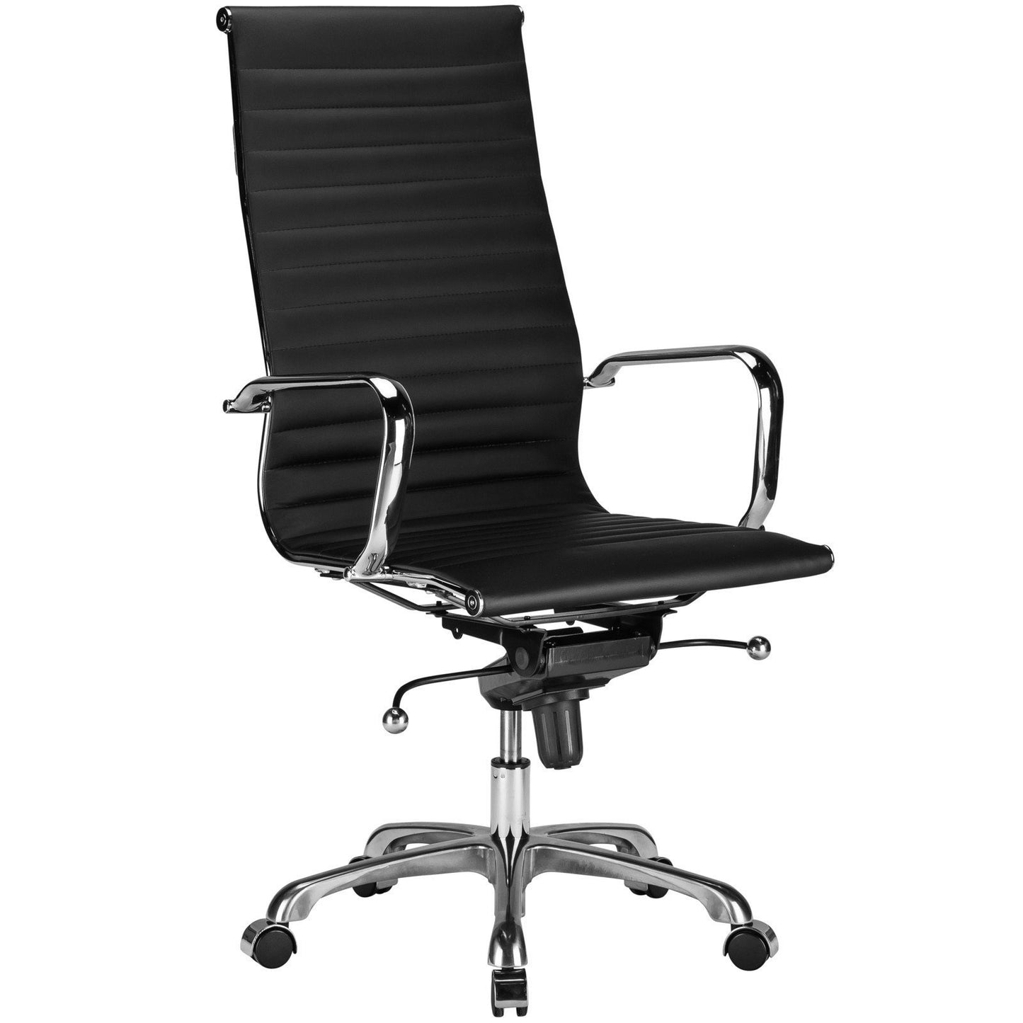 Ribbed High Back Office Chair - living-essentials