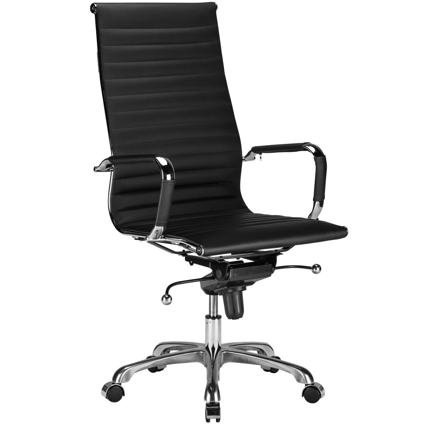 Ribbed High Back Office Chair - living-essentials