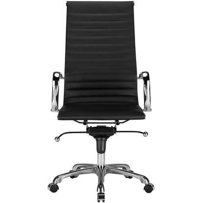 Ribbed High Back Office Chair - living-essentials