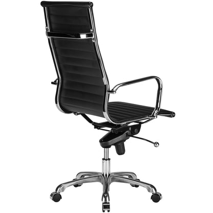 Ribbed High Back Office Chair - living-essentials