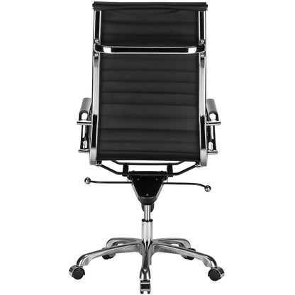 Ribbed High Back Office Chair - living-essentials