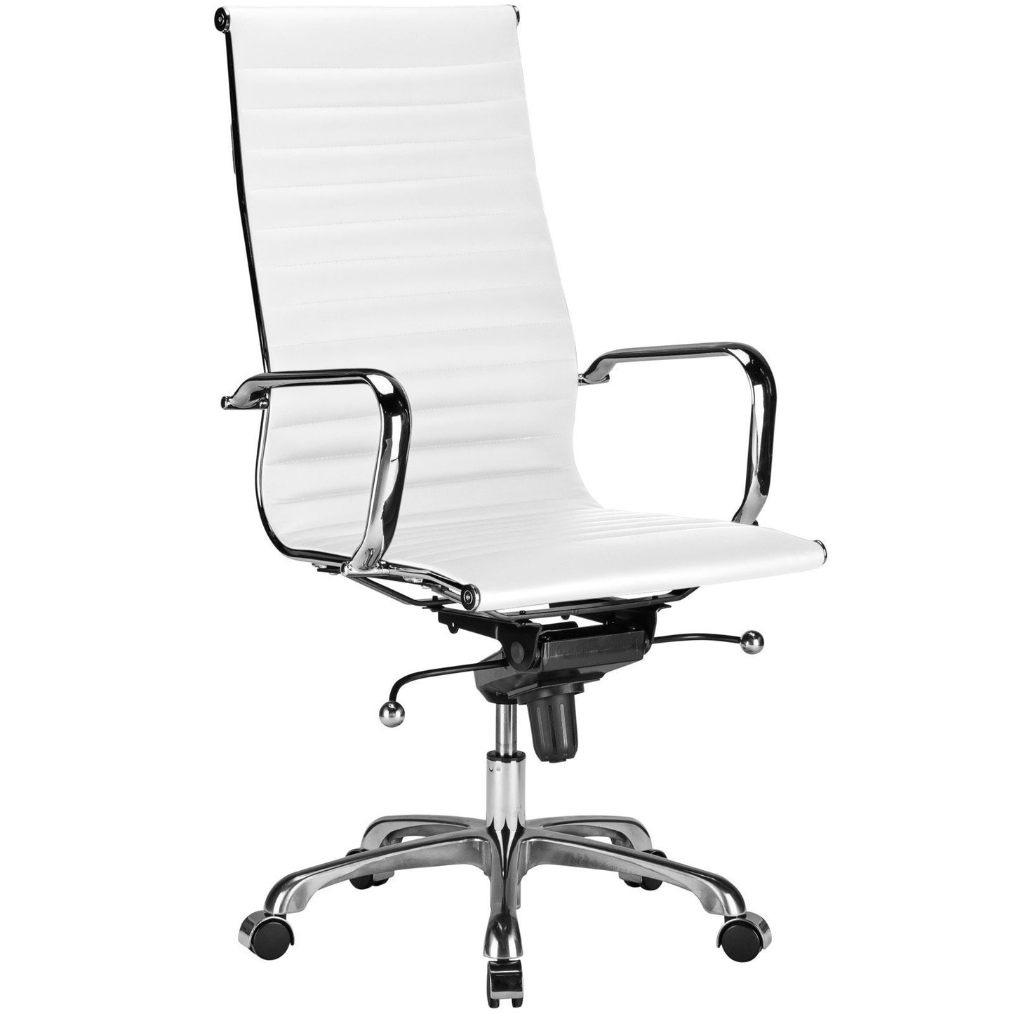 Ribbed High Back Office Chair - living-essentials