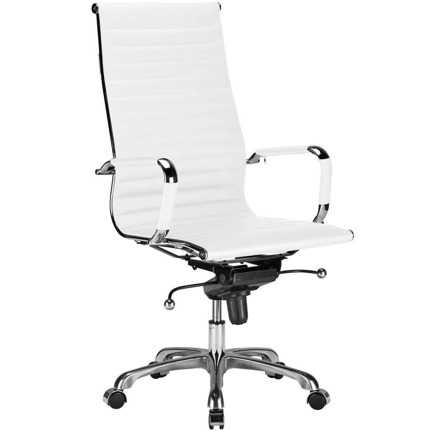 Ribbed High Back Office Chair - living-essentials