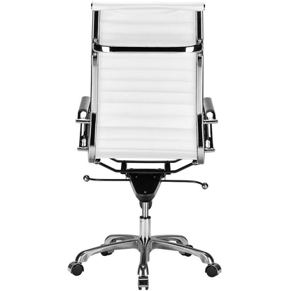 Ribbed High Back Office Chair - living-essentials