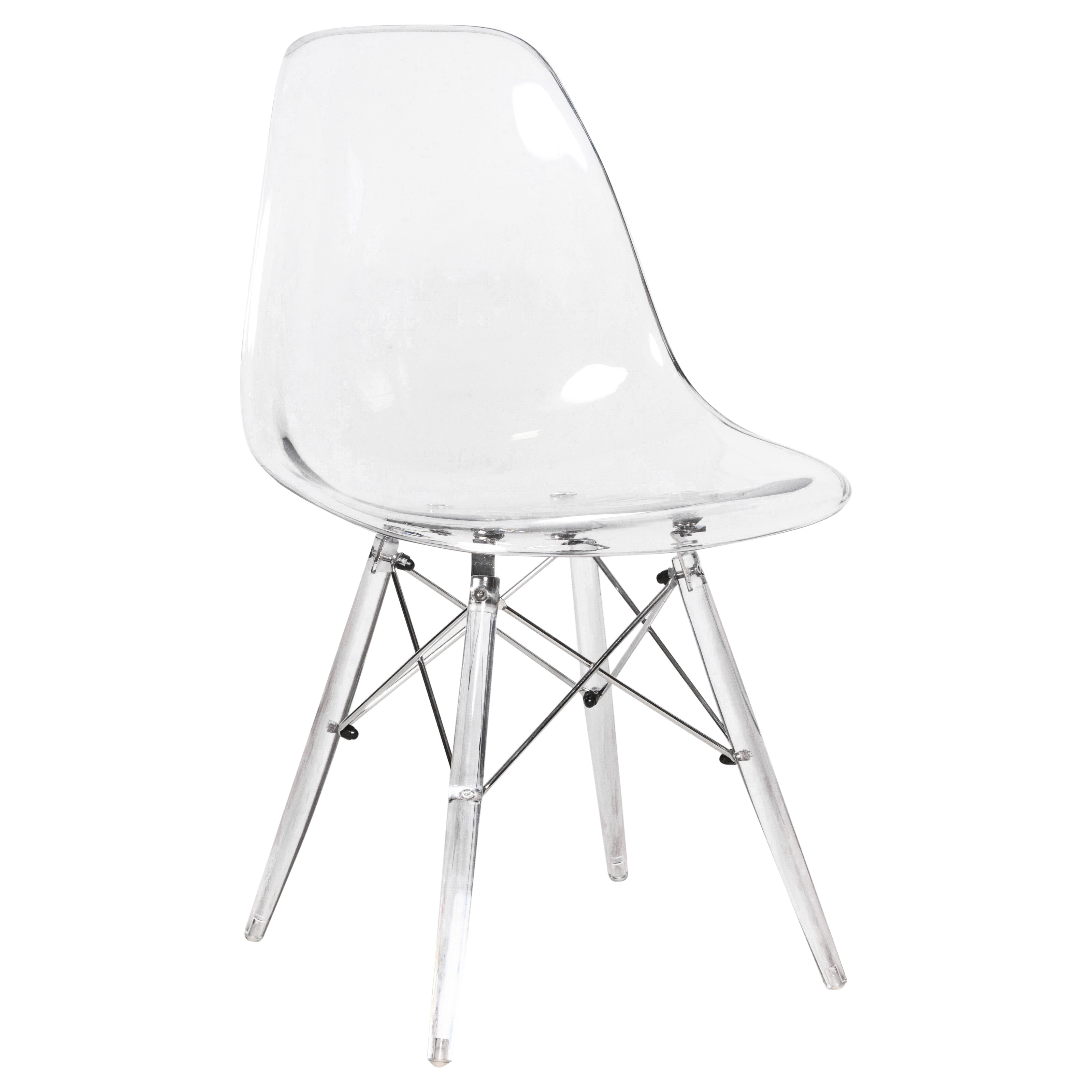 Dover Molded Side Chair with Acrylic Base