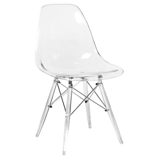 Dover Molded Side Chair with Acrylic Base
