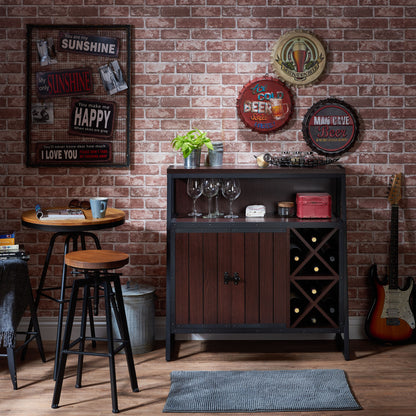 Jerell Rustic Dining Server in Walnut - living-essentials