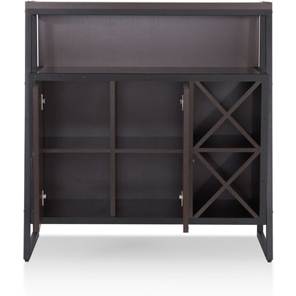 Jerell Rustic Dining Server in Walnut - living-essentials