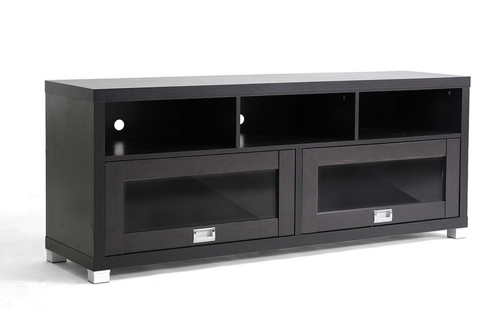 Suzie Modern TV Stand with Glass Doors - living-essentials