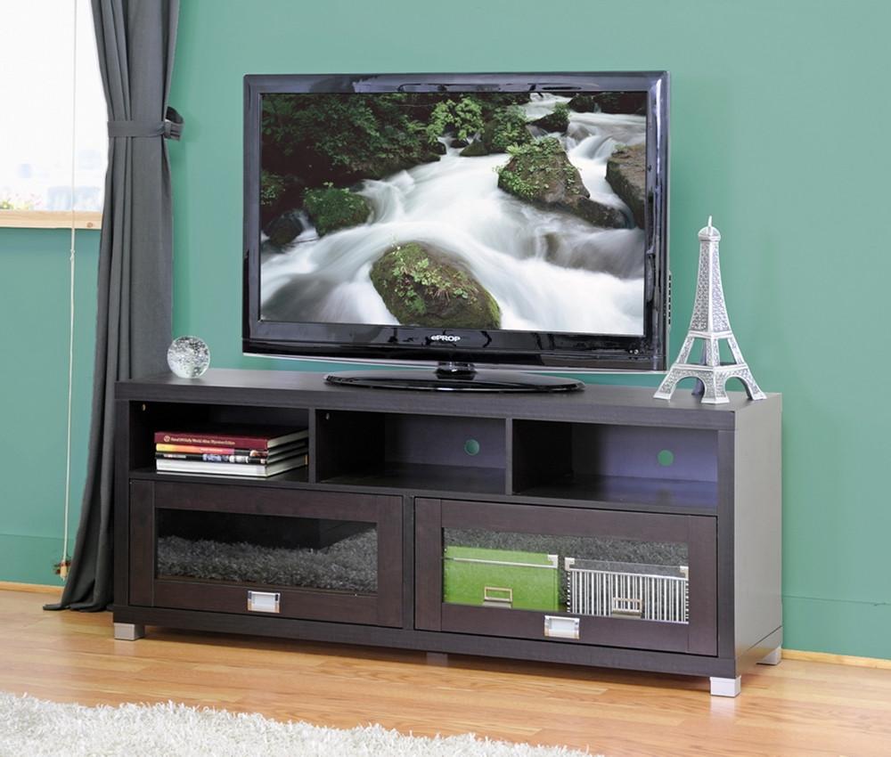 Suzie Modern TV Stand with Glass Doors - living-essentials