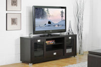 Misha Modern TV Stand with Glass Doors - living-essentials