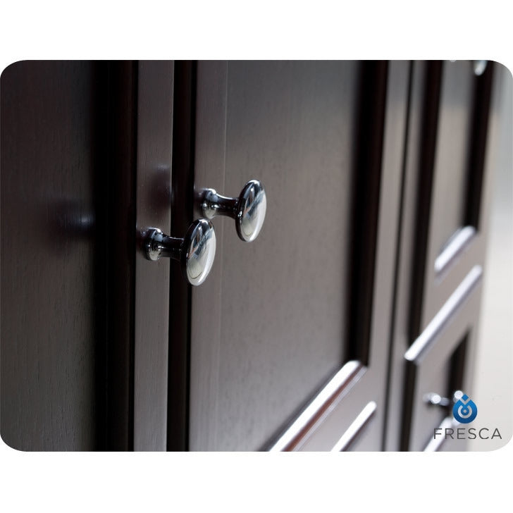 Fresca Oxford 60" Mahogany Traditional Bathroom Vanity w/ 2 Side Cabinets - living-essentials