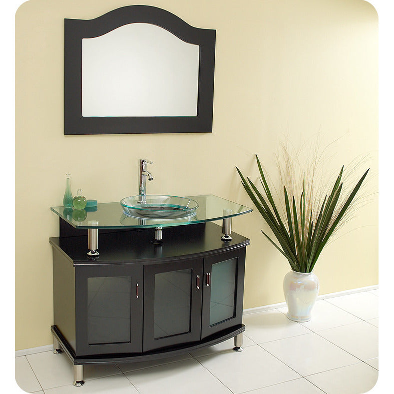 Fresca Contento 39" Espresso Modern Bathroom Vanity w/ Mirror - living-essentials