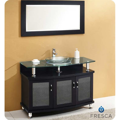 Fresca Contento 43" Espresso Modern Bathroom Vanity w/ Mirror - living-essentials