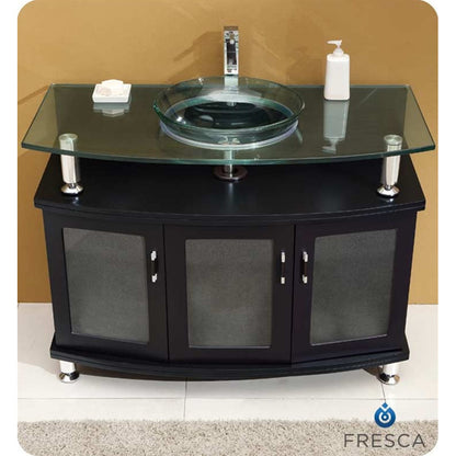 Fresca Contento 43" Espresso Modern Bathroom Vanity w/ Mirror - living-essentials