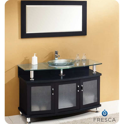 Fresca Contento 47" Espresso Modern Bathroom Vanity w/ Mirror - living-essentials