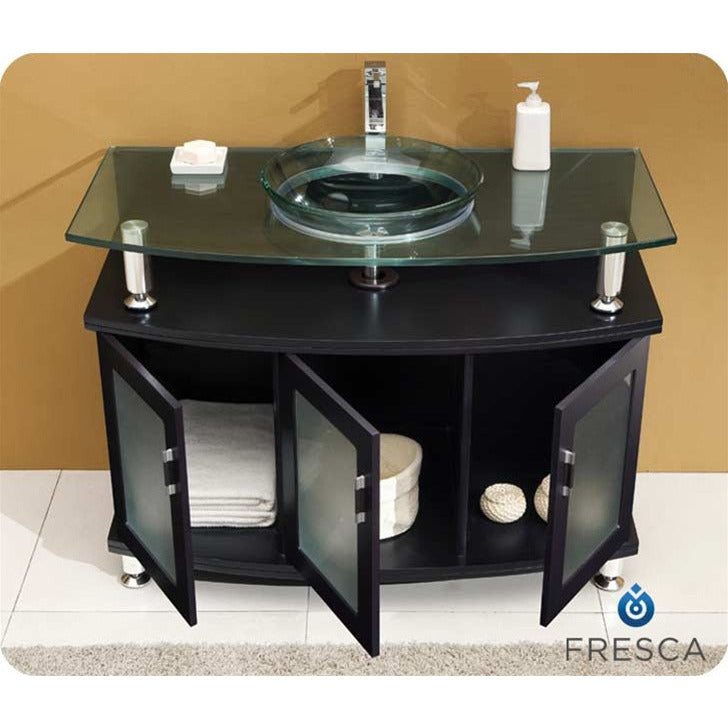 Fresca Contento 47" Espresso Modern Bathroom Vanity w/ Mirror - living-essentials