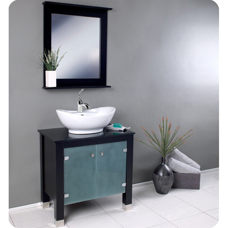 Fresca Emotivo Espresso Modern Bathroom Vanity w/ Mirror - living-essentials
