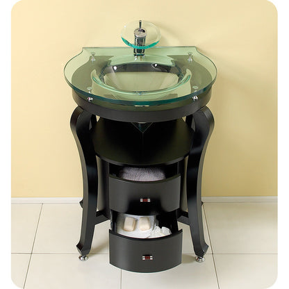 Fresca Simpatico Espresso Modern Bathroom Vanity w/ Mirror & Shelves - living-essentials