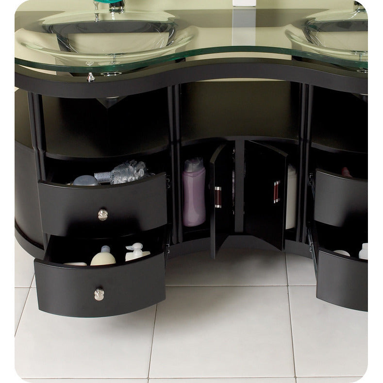 Fresca Unico Espresso Modern Bathroom Vanity w/ Mirrors - living-essentials