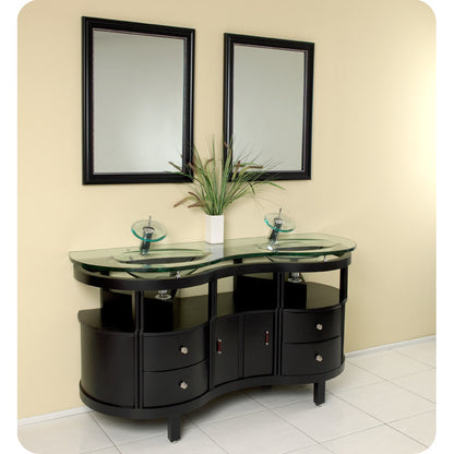 Fresca Unico Espresso Modern Bathroom Vanity w/ Mirrors - living-essentials