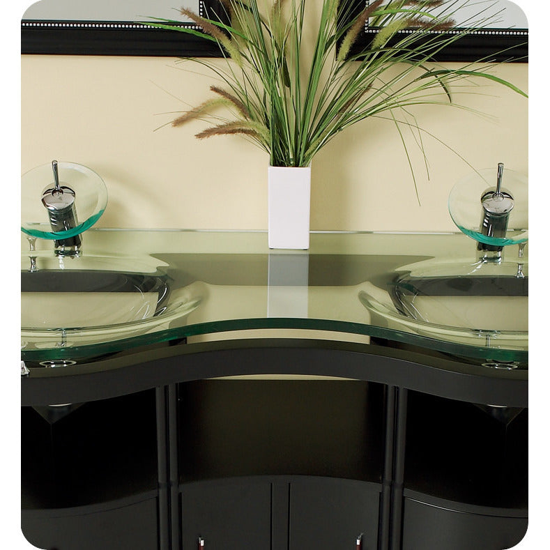 Fresca Unico Espresso Modern Bathroom Vanity w/ Mirrors - living-essentials