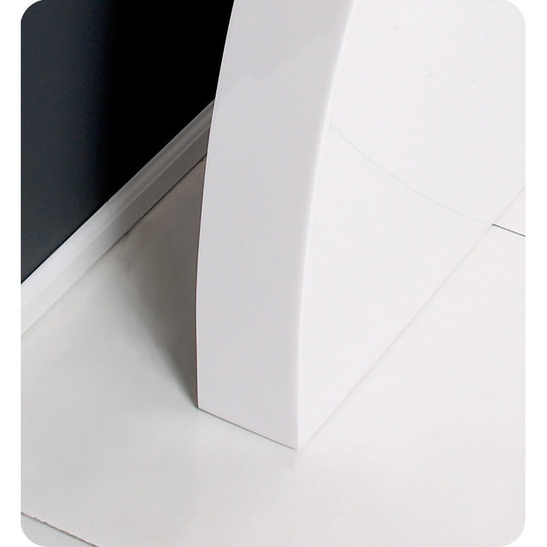 Fresca Quadro White Pedestal Sink w/ Medicine Cabinet - Modern Bathroom Vanity - living-essentials