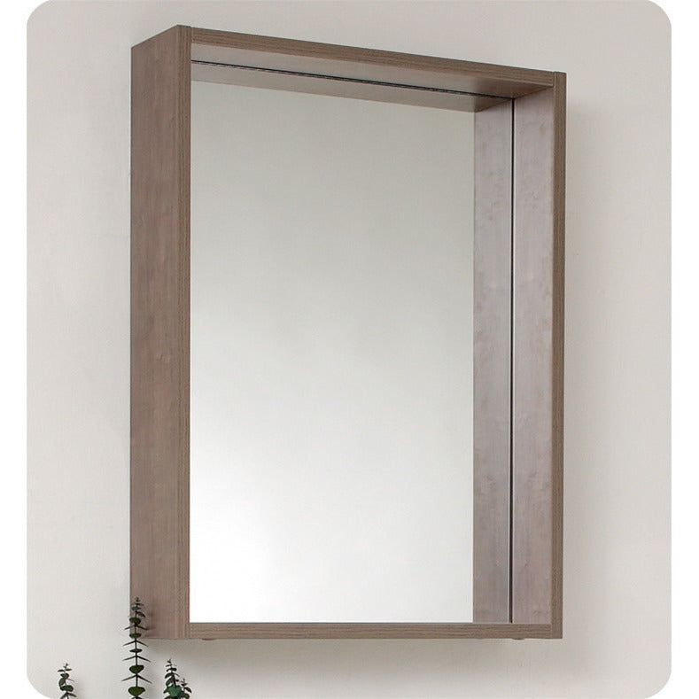 Fresca Potenza Gray Oak Modern Bathroom Vanity w/ Pop Open Drawer - living-essentials