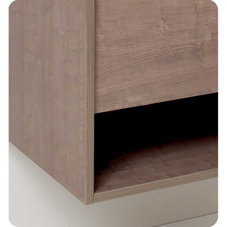 Fresca Potenza Gray Oak Modern Bathroom Vanity w/ Pop Open Drawer - living-essentials