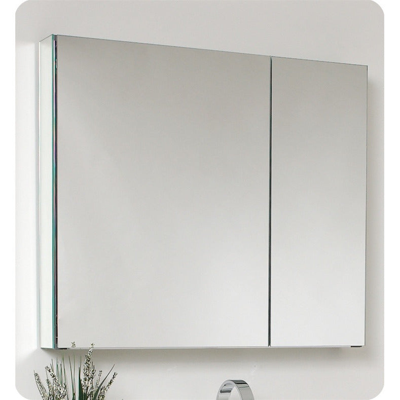 Fresca Vista Teak Modern Bathroom Vanity w/ Medicine Cabinet - living-essentials