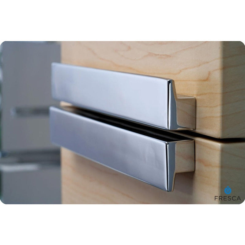 Fresca Adour 16" Light Walnut Modern Bathroom Vanity w/ Mirror - living-essentials