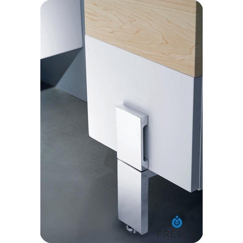 Fresca Adour 16" Light Walnut Modern Bathroom Vanity w/ Mirror - living-essentials