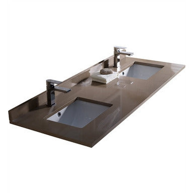 Fresca Oxford 60" Espresso Traditional Double Sink Bathroom Vanity w/ Side Cabinet - living-essentials