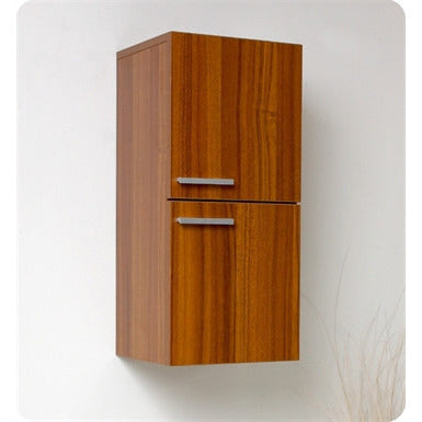 Fresca Livello 24" Teak Modern Bathroom Vanity w/ Medicine Cabinet - living-essentials