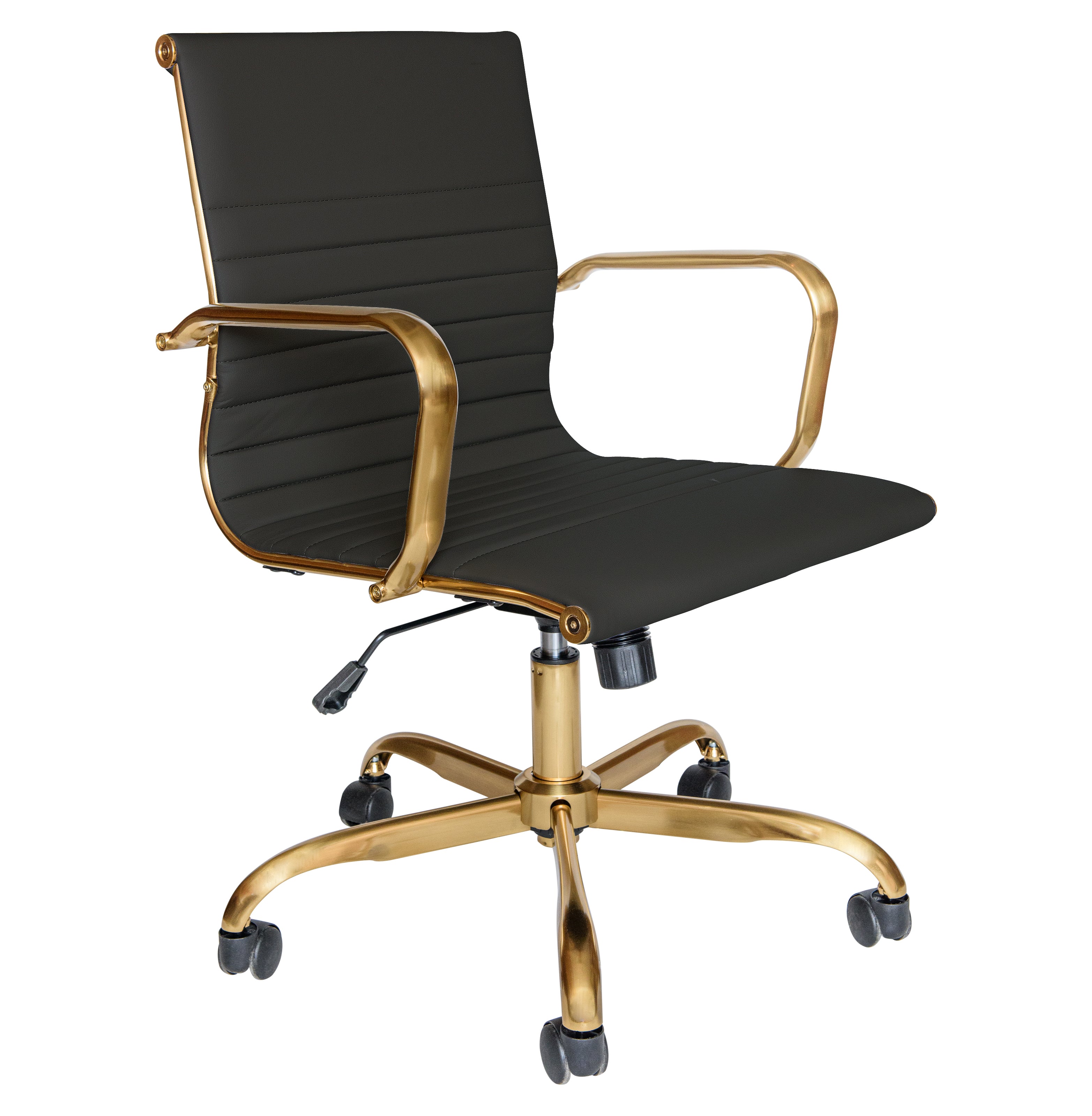 Harris Office Chair With Gold Frame