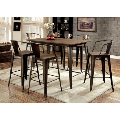 Reming II Industrial Counter Height Dining Chair (Set of 2) in Natural Elm - living-essentials