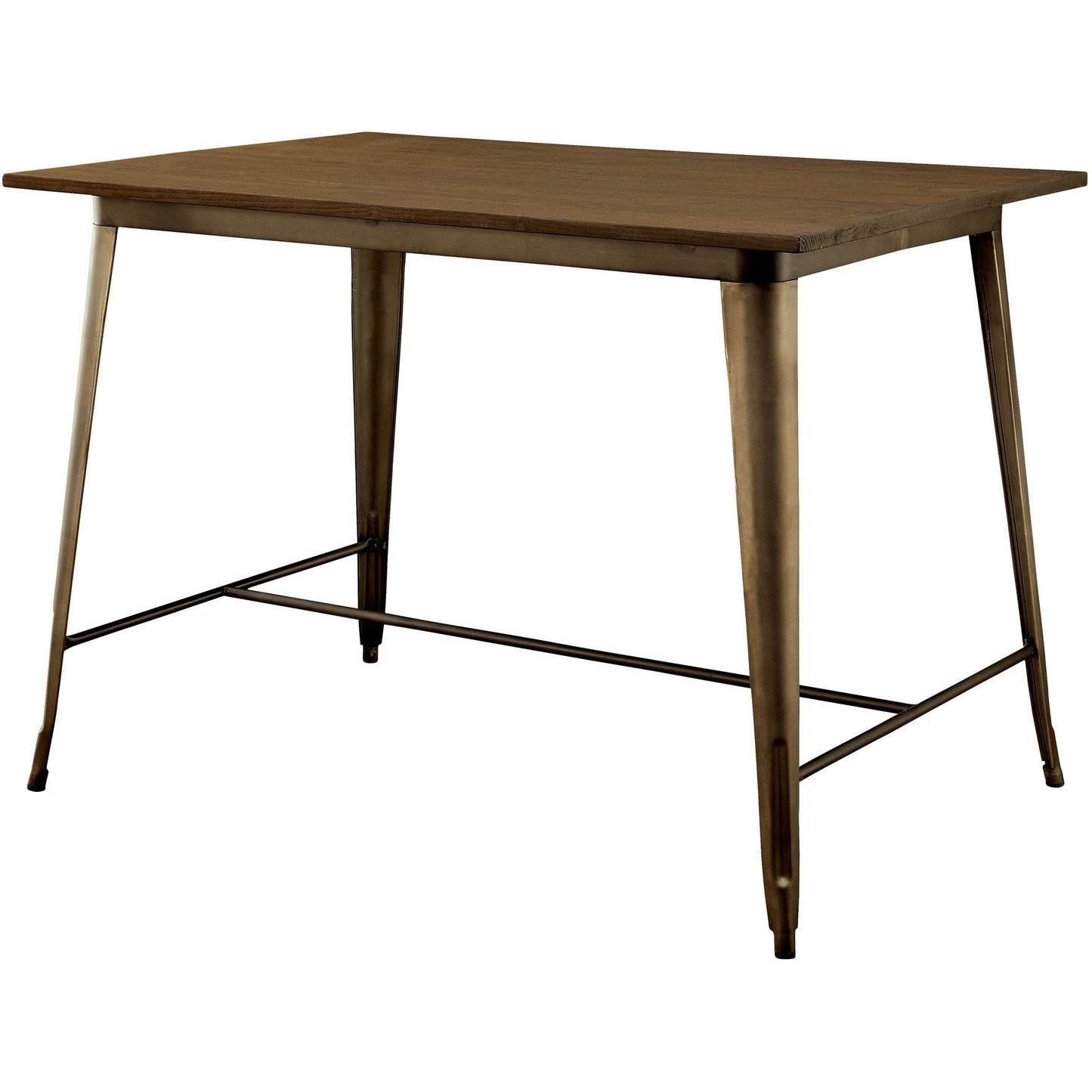 Reming II Industrial Counter Height Table in Natural Elm - living-essentials