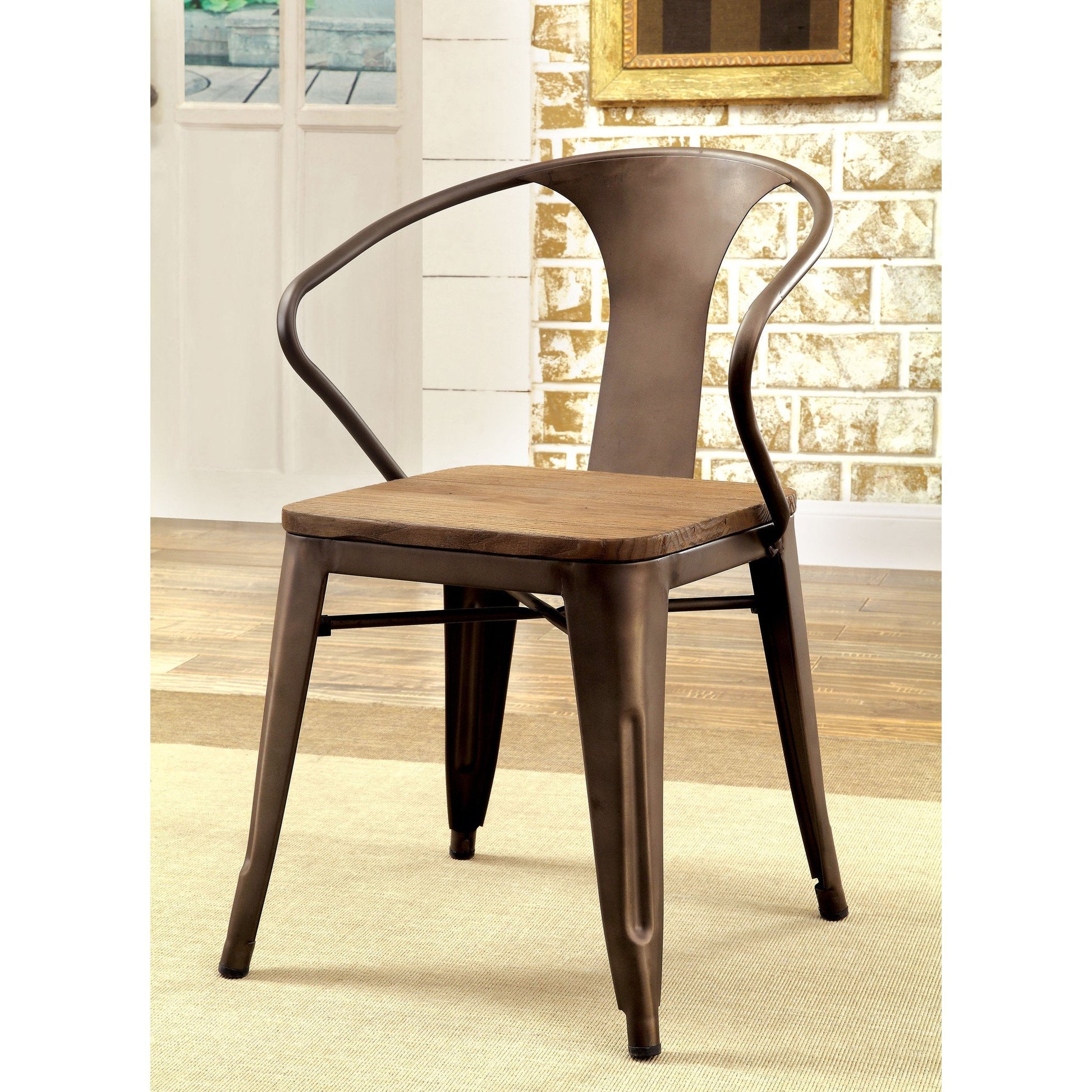Reming I Industrial Dining Chair (Set of 2) in Natural Elm - living-essentials